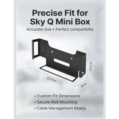 ALFHEIM B08M9K8K2P Sky Q Mini Box Bracket Black