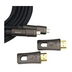 Antiference HDMIL15FD 4K Optical Fibre HDMI Cable With Detachable Ends Blue