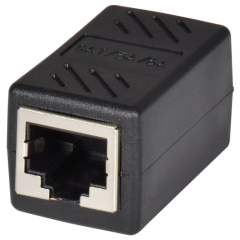 Av Link 779.232UK Cat6 Rj45 Inline Coupler Black