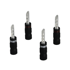 Avinity 00107584 Banana Plugs Black