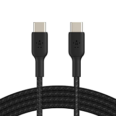 Belkin CAB004BT1MBK Braided USB-C To USB-C Cable 60W 1M Black