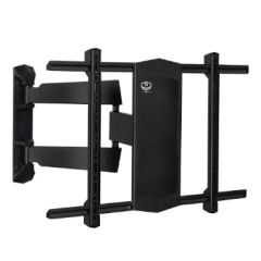 BTech BT8226 Double Arm Flat Screen Wall Mount W/ Tilt & Swivel Black