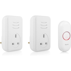 Byron DBY-22317UK Twinpack Wireless Doorbell Set White