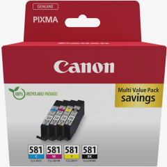 Canon CLI-581 MULTI 581 Black Cyan Magenta Yellow Multipack