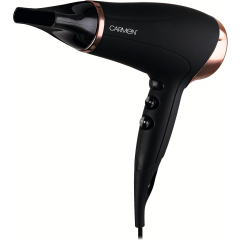 Carmen C80022COP 2200W Hair Dryer, 3 Heat, 2 Speed Settings Black
