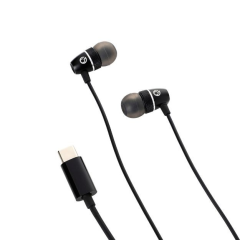 Connekt gear 24-1535 USB-C Wired Earphone In-Line Mic, 1.2M Black