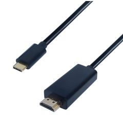 Connekt gear 26-2993 2M USB 3.1 Connector Cable Type C Male To HDMI Male Black