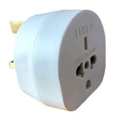 Dencon 1666 Eu To Uk, Visitors Travel Adaptor White