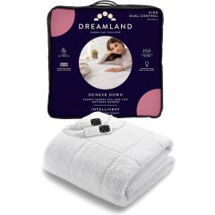 Dreamland 16697C Heated Underblanket Scandi King Size Dual Control White