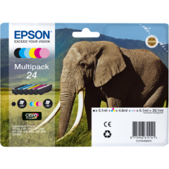 Epson C13t24284011 Elephant Multipack (24) 6 Colour