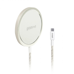 Groove GV-MA141-WE Magnetic Wireless Charger 15W White