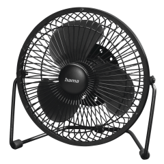 Hama 00012160 USB Desk Fan 15Cm (6") 2 Speed Levels Black