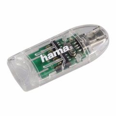 Hama 00091092 USB 2.0 Card Reader Sd / Microsd Clear