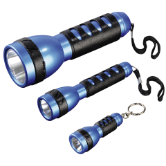 Hama 00113946 Torch Set, Fl-130, Led, X3 Pack Blue