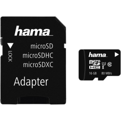 Hama 00124150 16Gb Micro Sd Card - Video Speed Class10