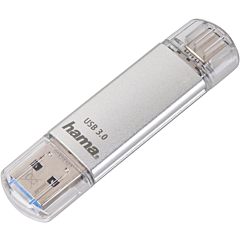 Hama 00124161 C-Laeta 16Gb USB-A & USB-C Memory Pen Silver
