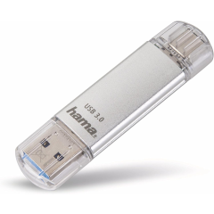 Hama 00124162 C-Laeta 32Gb USB-A + USB-C Memory Pen Silver