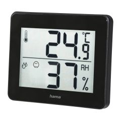 Hama 00186361 Thermo Hygrometer, Incl. Battery Black