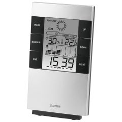 Hama 00186379 LCD Thermo / Hygrometer, Bar Chart For Temperature Silver