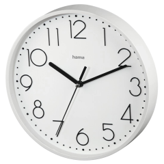 Hama 00186387 Silent Wall Clock White