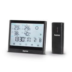 Hama 00186421 Full Touch Weather Station Black