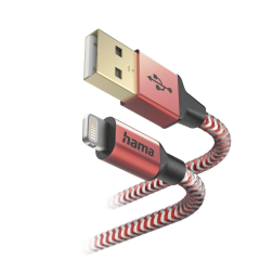 Hama 00201554 USB-A - Lightning 1.5M Red