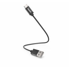 Hama 00201600 USB-A Cable USB-C 0.2M Black Black