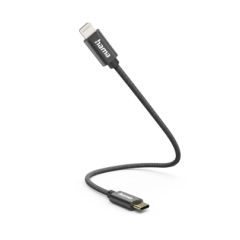 Hama 00201601 USB Cable USB-C To Lightning 0.2M Black