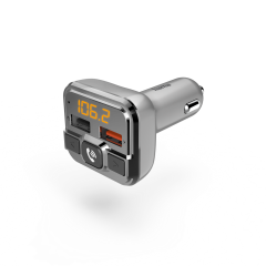 Hama 00201631 FM Transmitter With Bluethooth & Hands-Free Function Silver
