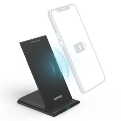 Hama 00201684 Wireless Charger Qi-Fc10s 10W Black