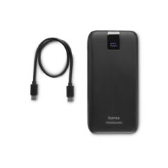 Hama 00201718 Power Pack Pd10 10,000Mah Output Socket 2X USB-C, USB-A Black