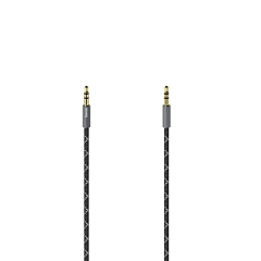 Hama 00205130 Audio Cable, 3.5Mm Jack Plug - Plug, Stereo, Metal, Gold Plated, 1.5M Black