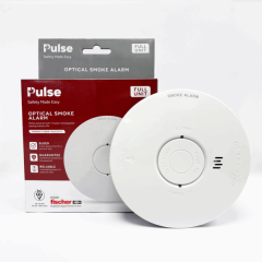 Hispec HSSA/OP/10 Pulse Optical Smoke Alarm, Full Unit White