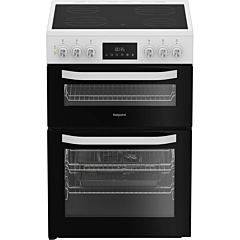 Hotpoint HDE6VDW 60Cm Electric Double Cooker With Multiflow White