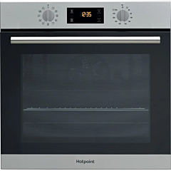 Hotpoint SA2840PIX Single Electric Oven Multiflow, Pyro Clean Stainless Steel