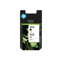 Hp 3Jb05ae 304 Black + 304 Tri-Colour Combo 2-Pack Multipack