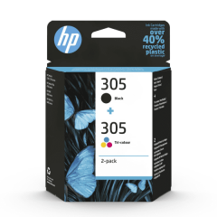 Hp 6ZD17AE 305 Black + 305 Tri-Colour 2-Pack Black - Tri