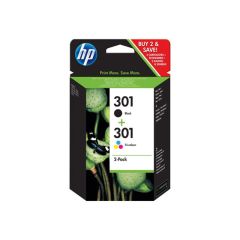 Hp N9J72AE Hp 301 Tri Colour And Blk Ink