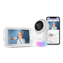 HUBBLE 5012786050273 5" Smart HD Baby Monitor With Night Light White