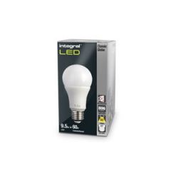 Integral 15-66-74 Gls Led 9.5W=60W Es E27 2700K Warm 806 Lumens