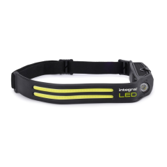 Integral 45-92-84 Cob Strip Head Torch Rechargeable 3-6 Hours Run Time 20M Beam Black