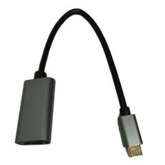 Jedel USBC-HDMI USB-C Male To HDMI Female Cable, 4K, 15Cm, Black