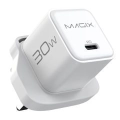 Magix MGXW232KB 30W Power Adapter - USB Type-C (Pd) White