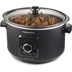 Morphy Richards 460021 3.5L Slow Cooker, Easy Time Black