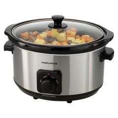 Morphy Richards 461013 6.5L Ceramic Slow Cooker Stainlees Steel
