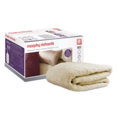 Morphy Richards 620011 Luxury Fleece 4 Heat Mattress Cover - Single 190 X 90Cm White
