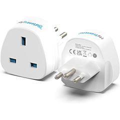 MY TRAVEL PAL 860CH Uk To Switzerland Plug Adapter White