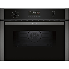 Neff C1AMG84G1B N 50, Built-In Microwave Oven With Hot Air, 60 X 45 Cm, Graphite-Grey