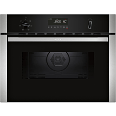 Neff C1AMG84N1B N 50, Built-In Microwave Oven With Hot Air, 60 X 45 Cm, Stainless Steel