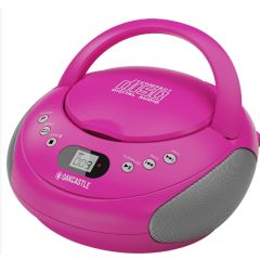Oakcastle CD250 PINK UK Portable CD Player + Radio Pink